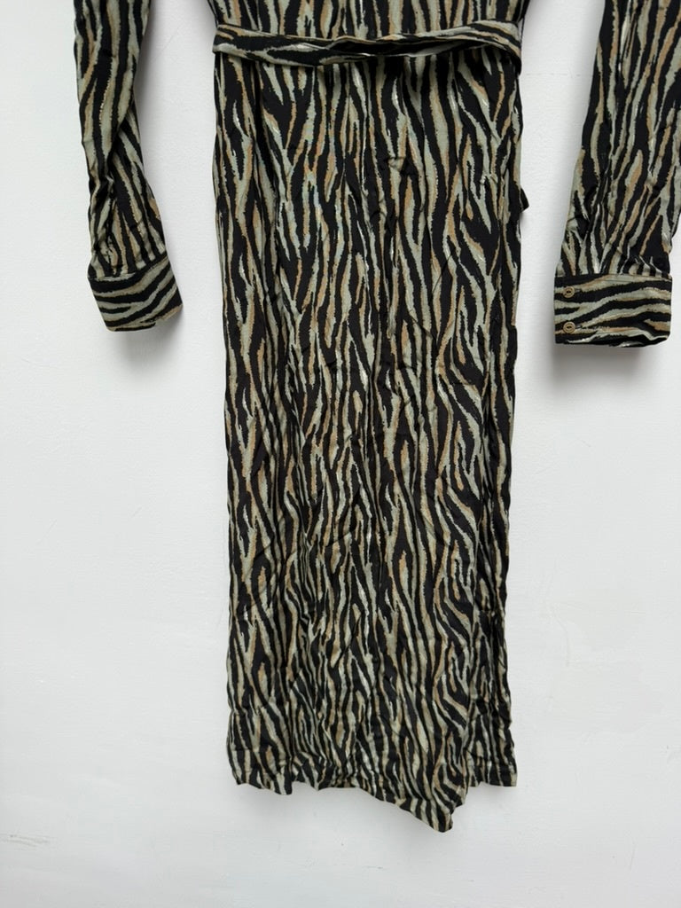 Garcia Jurk/Trui maat S groen, zwart