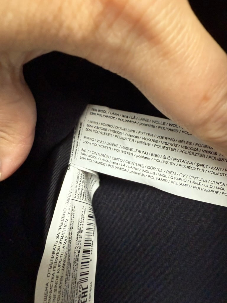 Mango Jas maat XS donkerblauw