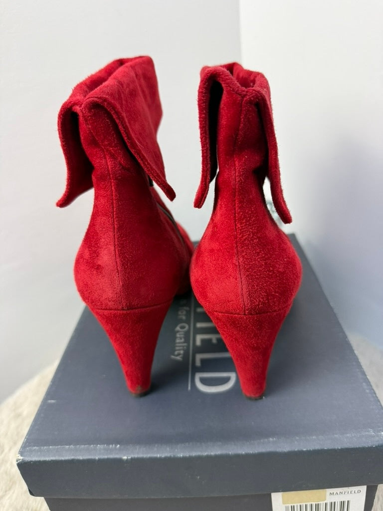 Manfield Enkellaarsjes maat 41 Rood