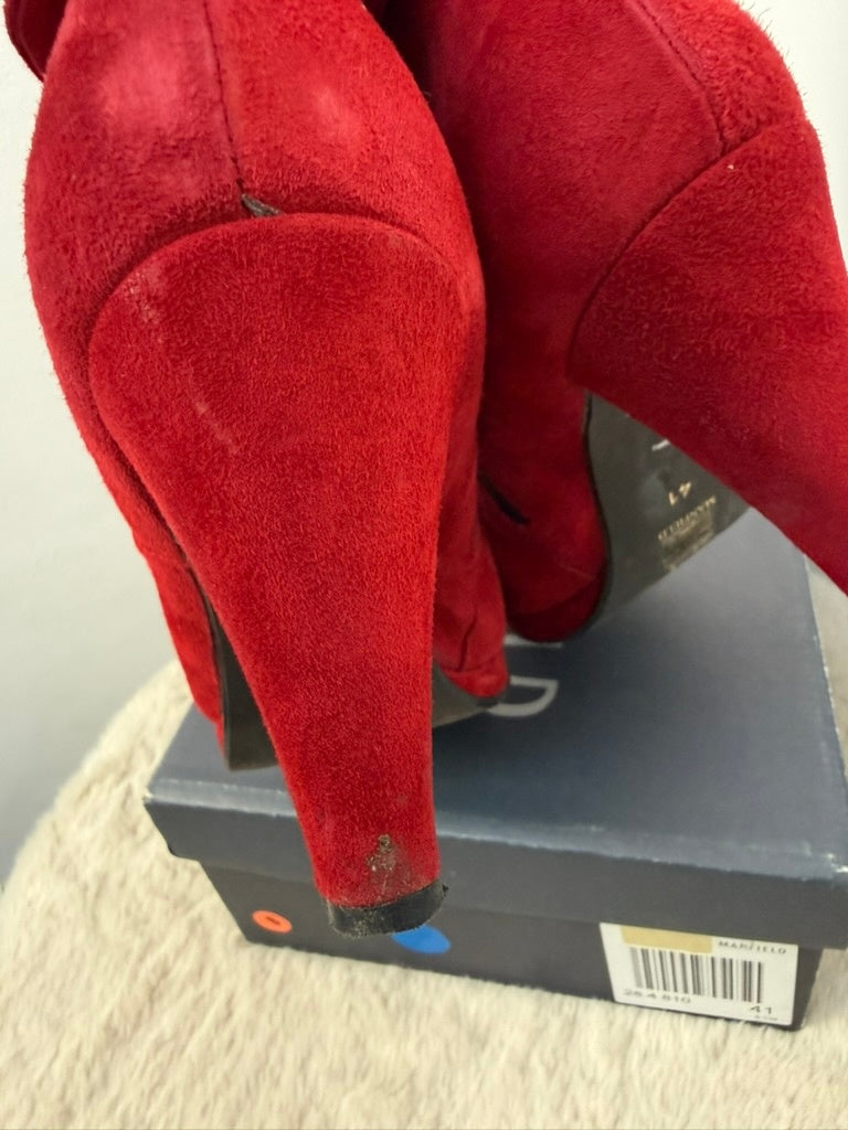 Manfield Enkellaarsjes maat 41 Rood