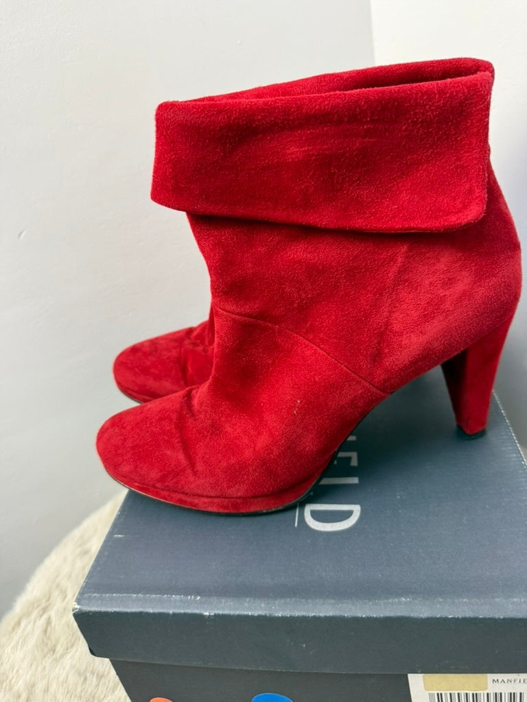 Manfield Enkellaarsjes maat 41 Rood