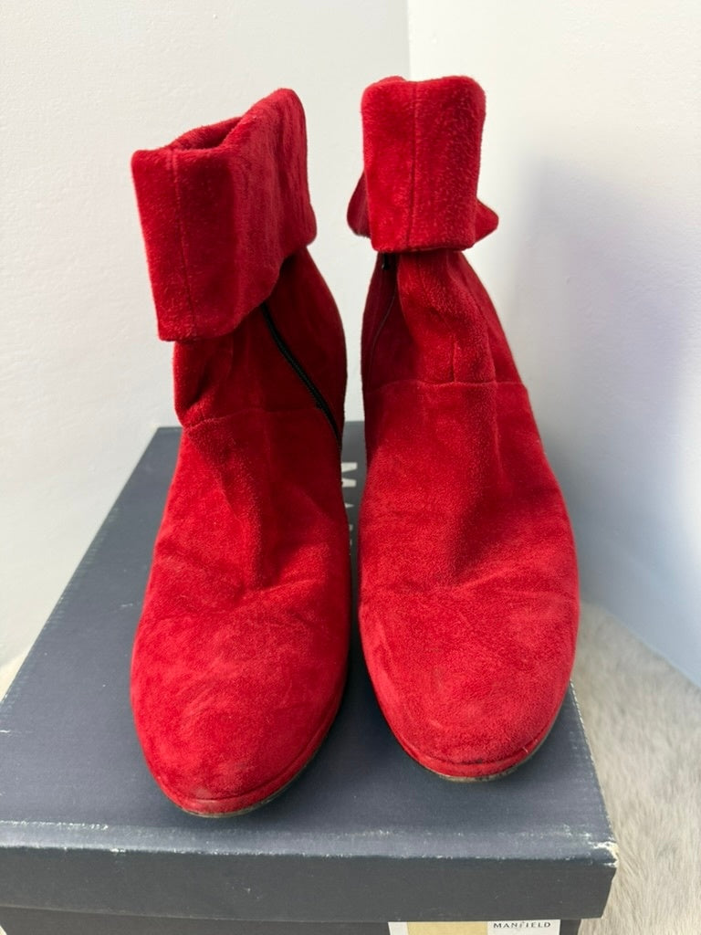 Manfield Enkellaarsjes maat 41 Rood