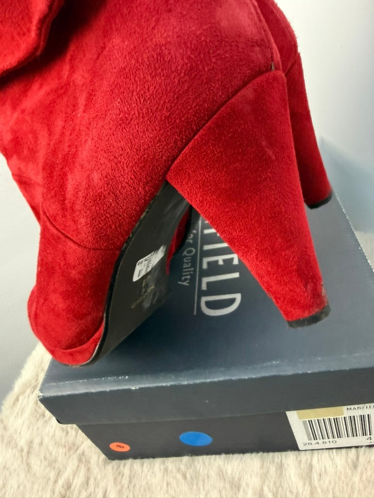 Manfield Enkellaarsjes maat 41 Rood