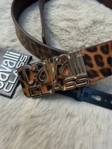 Cavaill Class Belt maat 85 Bruin en zwart luipaard