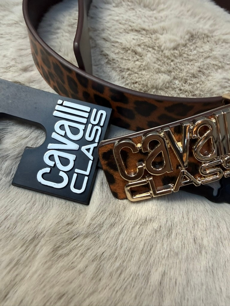 Cavaill Class Belt maat 85 Bruin en zwart luipaard