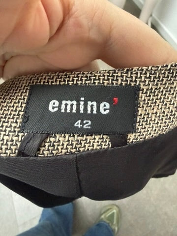 Eminé Blazer maat 42 Beige, bruin