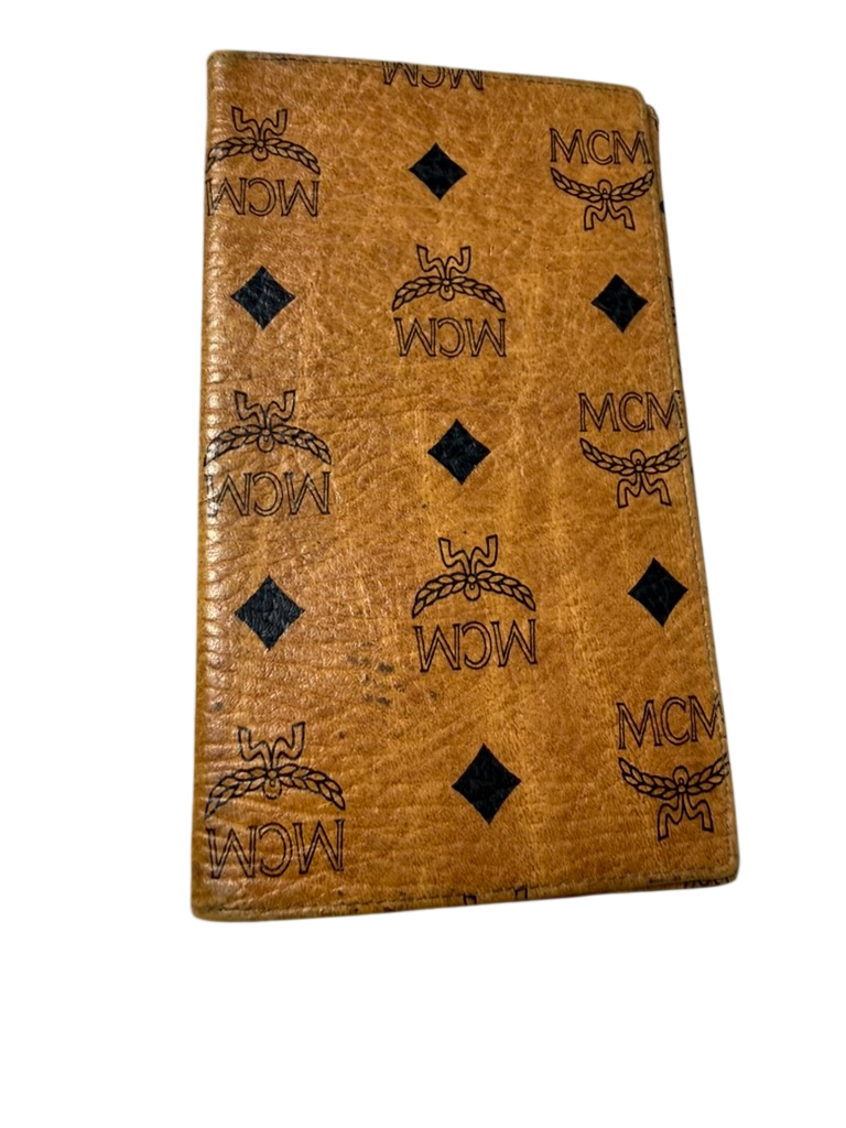 MCM Portemonnee maat Bruin met zwarte logo's