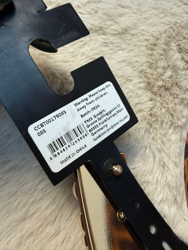 Cavaill Class Belt maat 85 Bruin en zwart luipaard