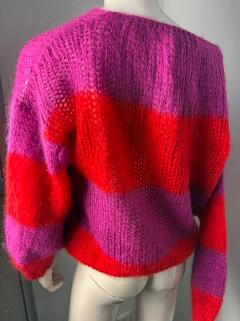 Les Jumelles Antwerp Trui maat TU Rood en roze