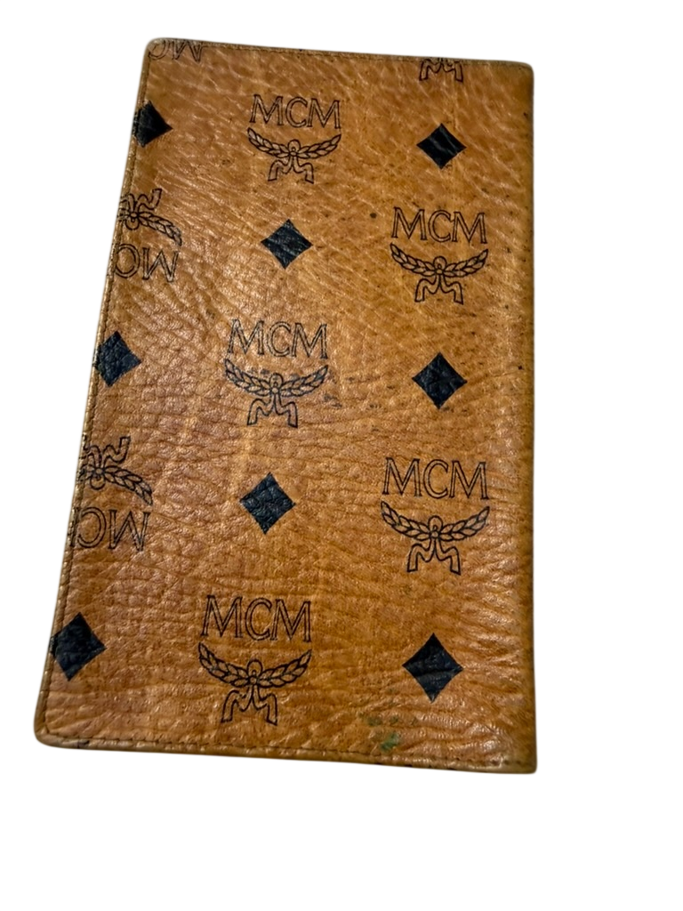 MCM Portemonnee maat Bruin met zwarte logo's