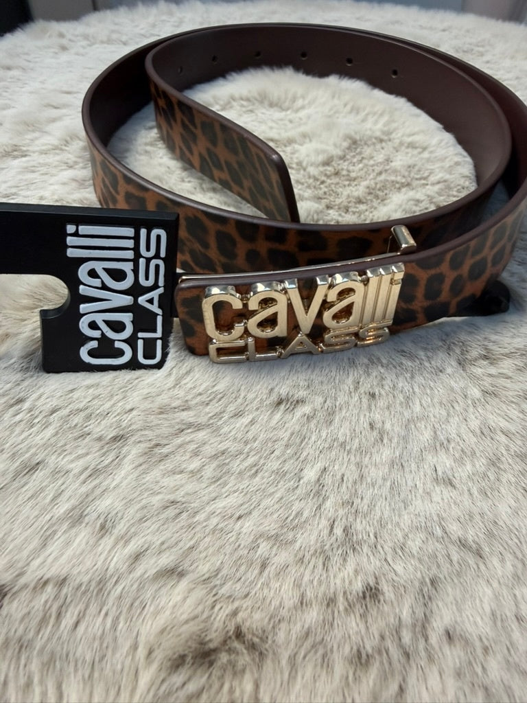 Cavaill Class Belt maat 85 Bruin en zwart luipaard