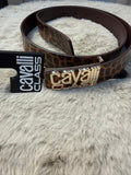 Cavaill Class Belt maat 85 Bruin en zwart luipaard