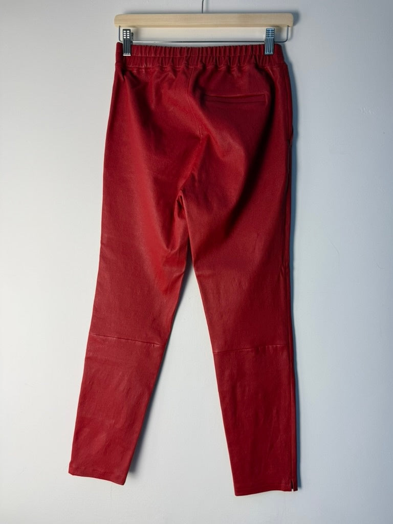 Suite 22 Leren Broek maat 36 Rood