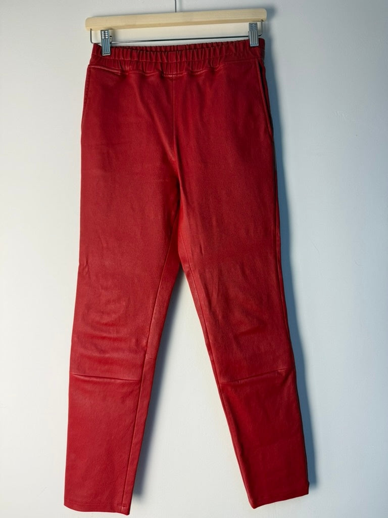 Suite 22 Leren Broek maat 36 Rood