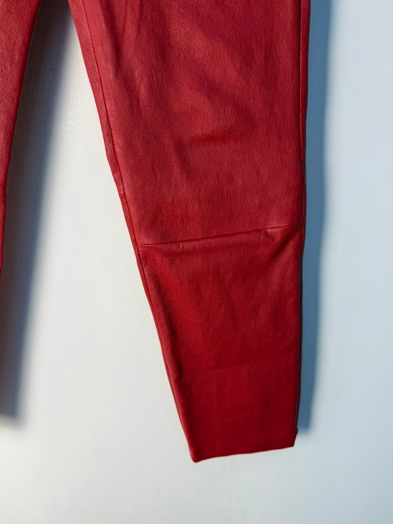 Suite 22 Leren Broek maat 36 Rood