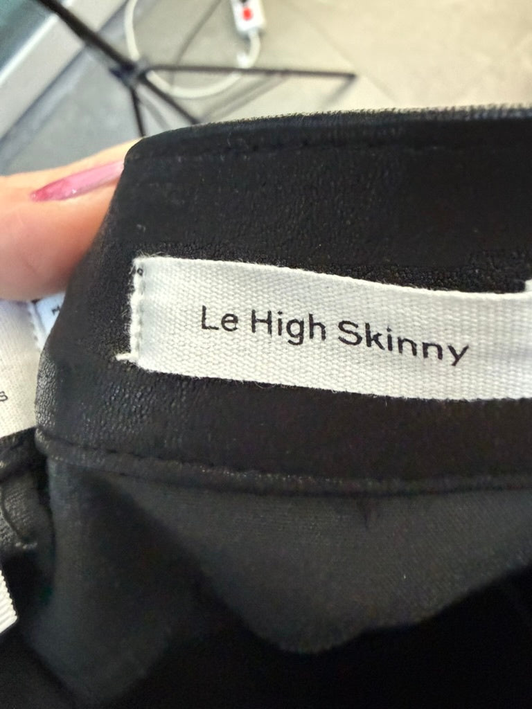 FRAME Leren skinny maat 28 zwart