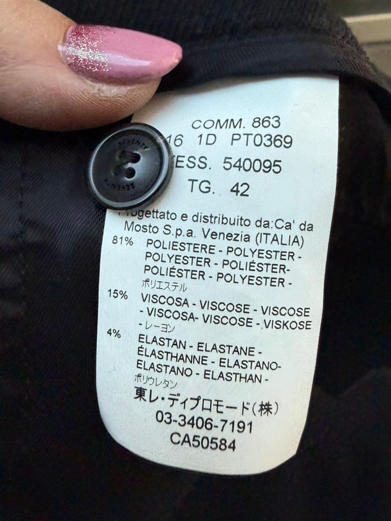 Seventy Pantalon maat IT 42 (NL 36) Zwart