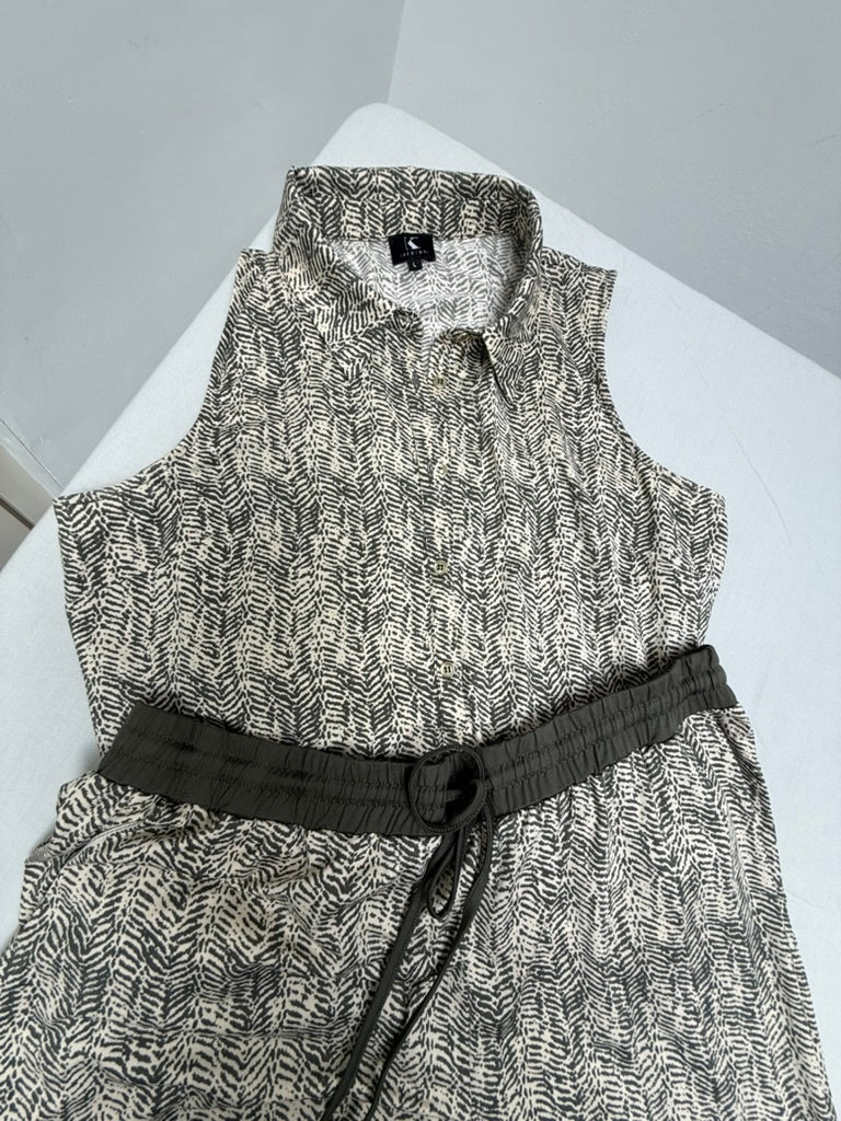 K Design Jumpsuit maat L Zwart/crème Very Good