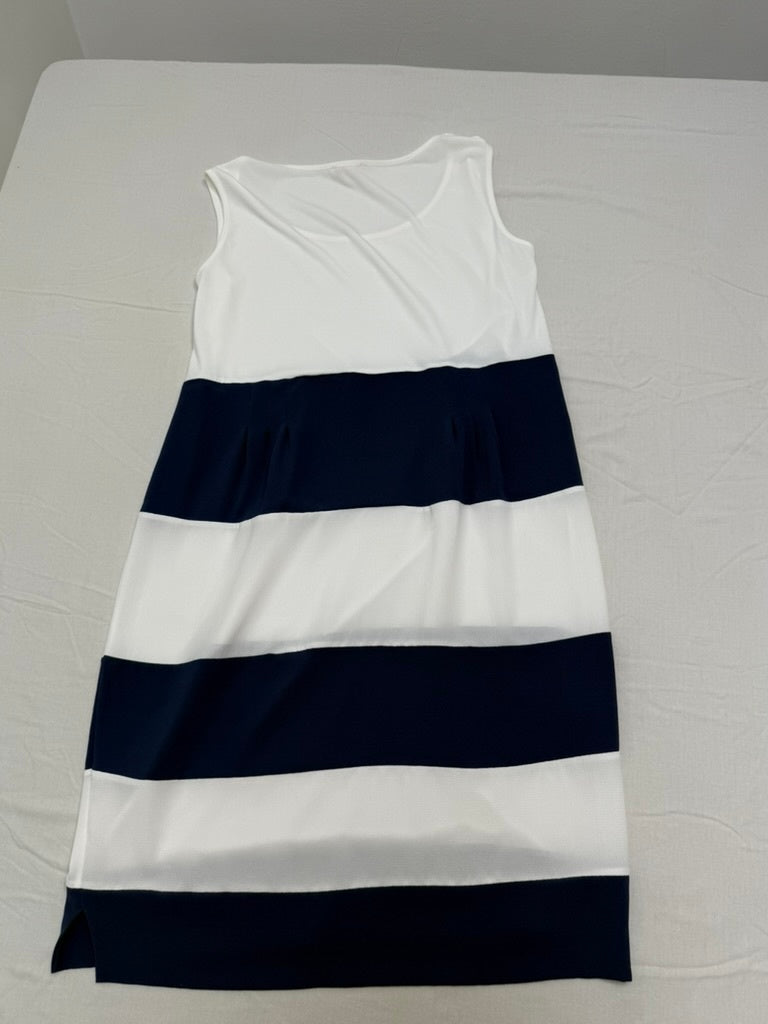 Lady Chic Jurk maat M Wit en donkerblauw Very Good