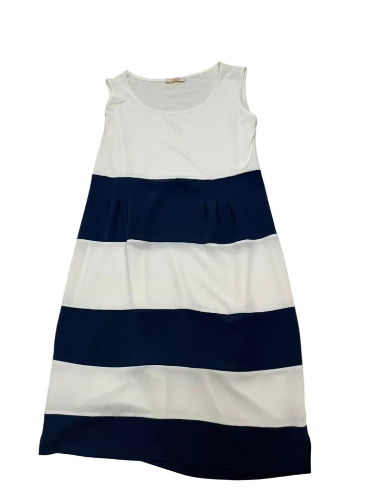 Lady Chic Jurk maat M Wit en donkerblauw Very Good