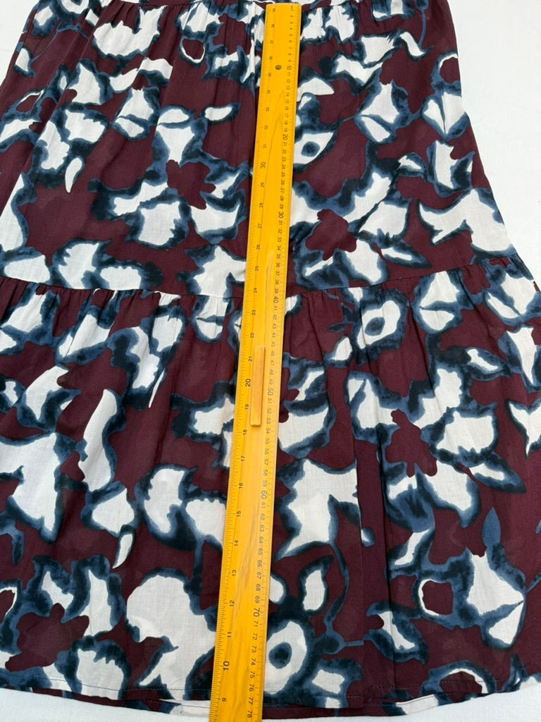 Opus Jurk maat 38 Bordeaux, wit en blauw