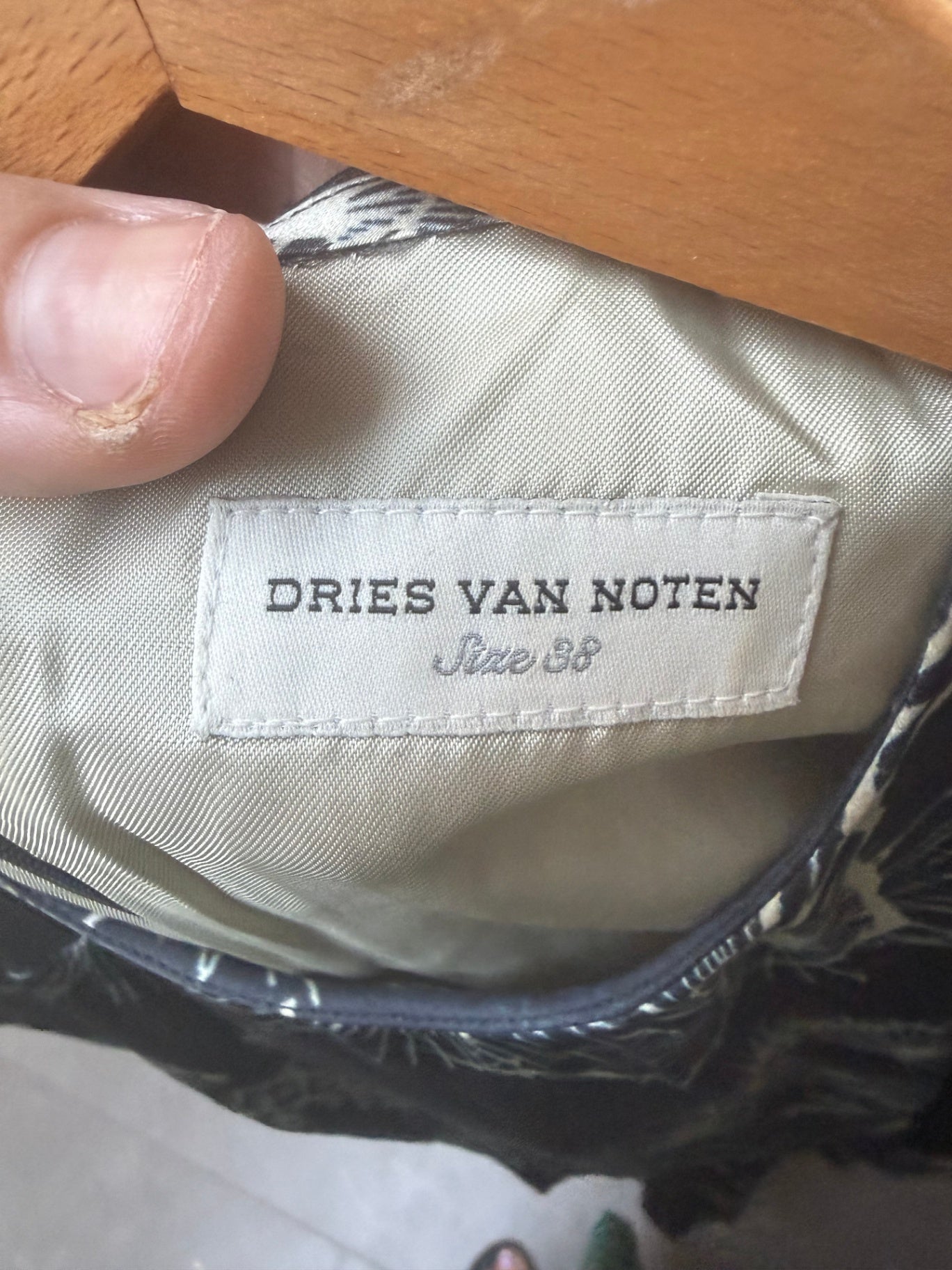 Dries van Noten Jurk maat 38 Zwart