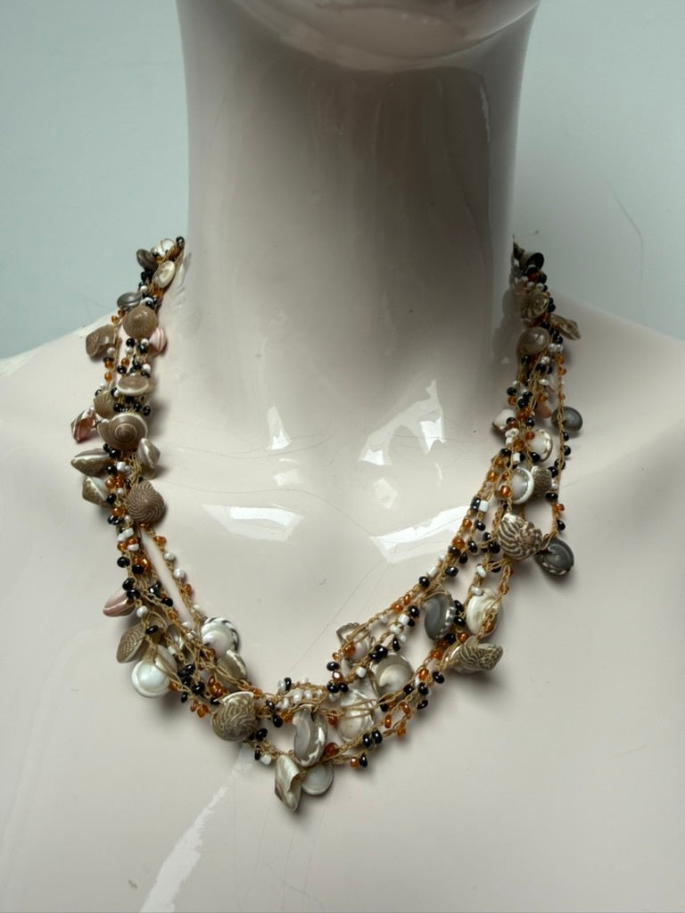 Onbekend Ketting maat One size Beige/multicolor