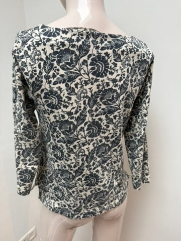 PURDEY Longsleeve maat M blauw en wit