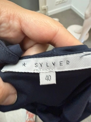 Sylver Jurk maat 40 Donkerblauw