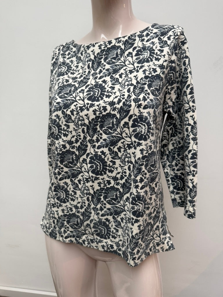 PURDEY Longsleeve maat M blauw en wit