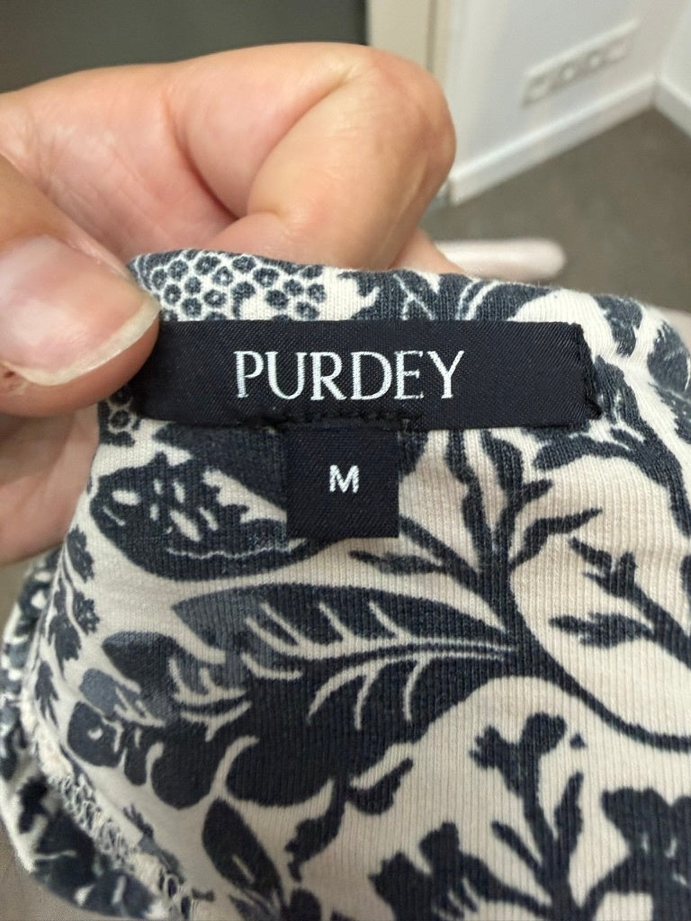 PURDEY Longsleeve maat M blauw en wit