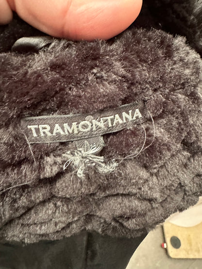 Tramontana zwarte fake fur jas maat XL