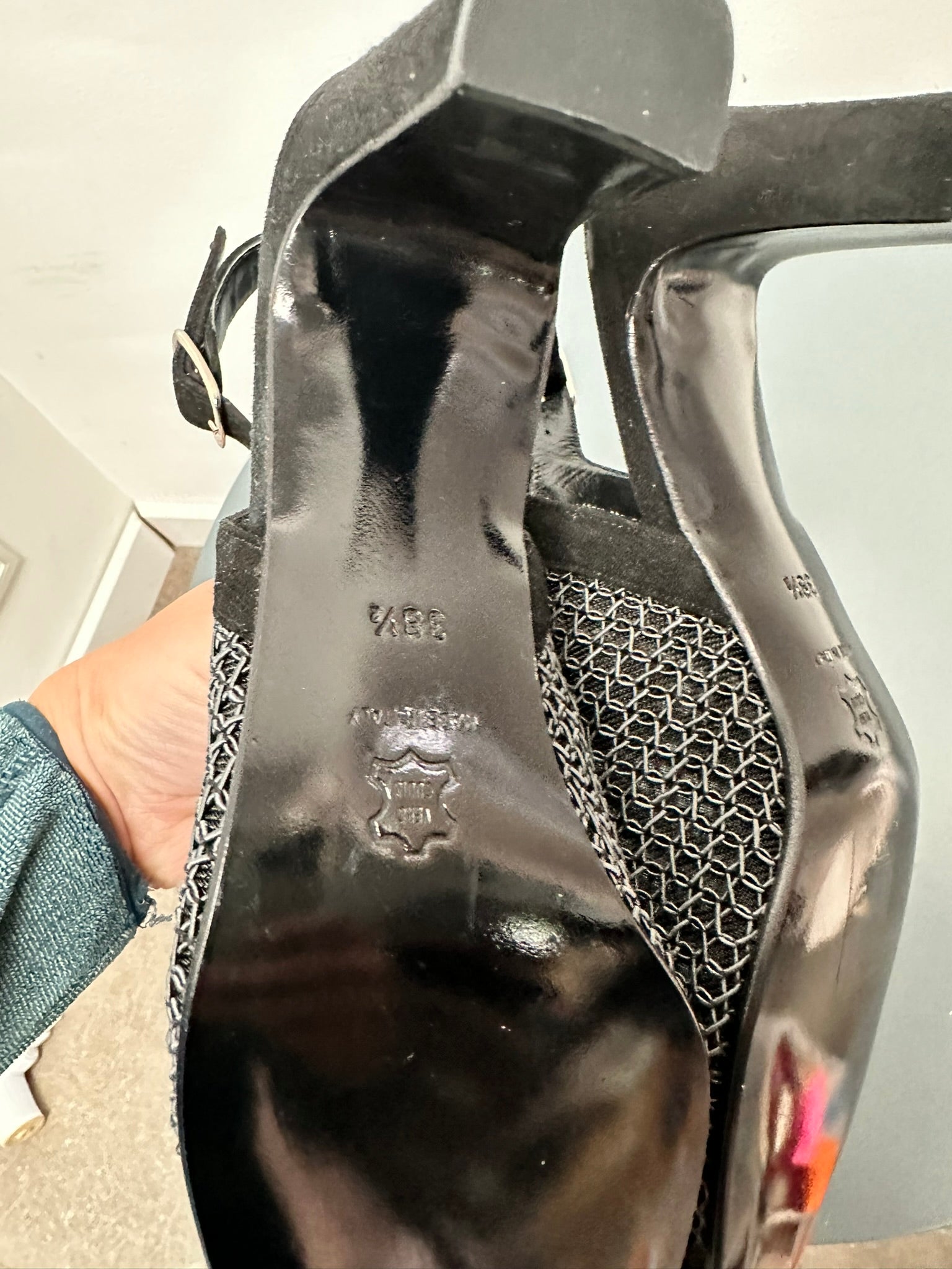 Ballin peeptoe Pumps maat 38,5 zwart