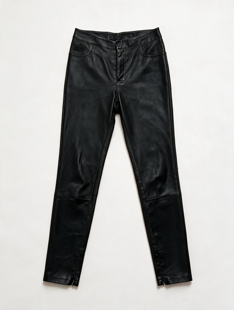 Dante6 - Broek - zwart, lamsleer, slim fit - XS