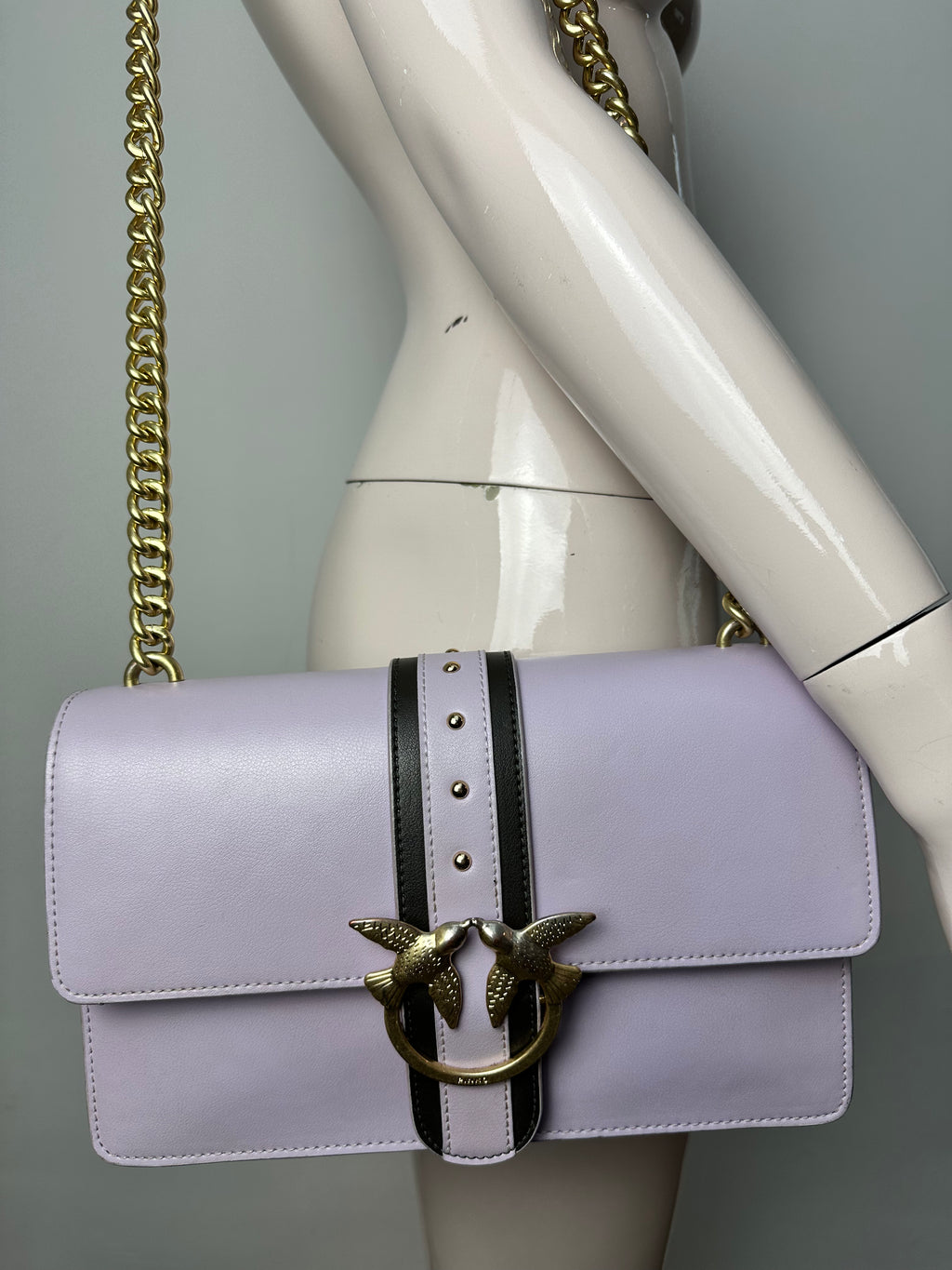 Pinko Classic Love Bag lila schoudertas