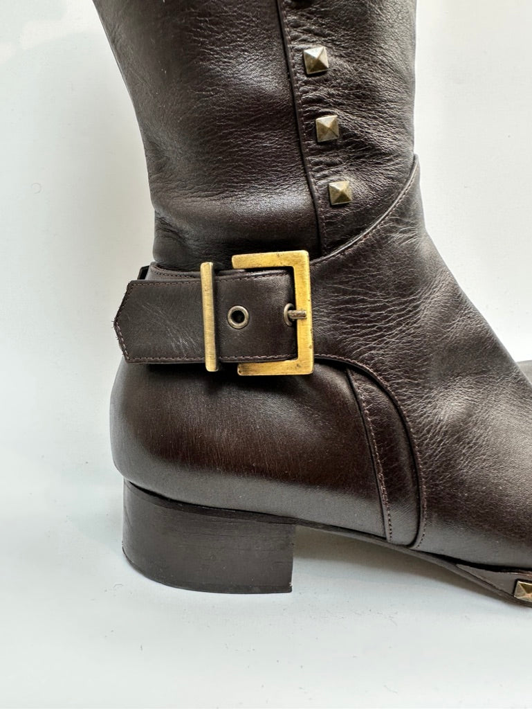 Gianfranco Ferré donkerbruine laarzen maat 38,5