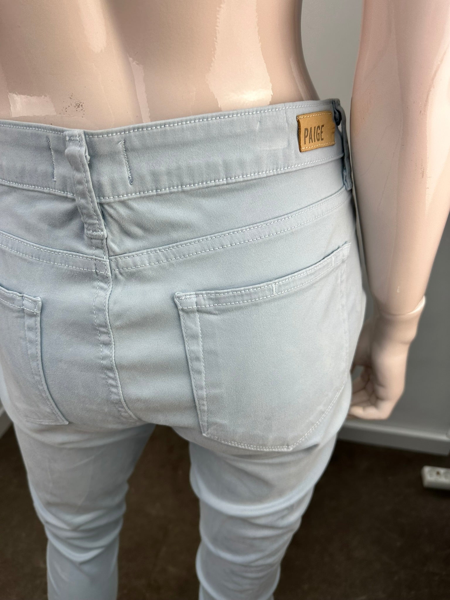 Paige blauwe straight fit broek maat 31