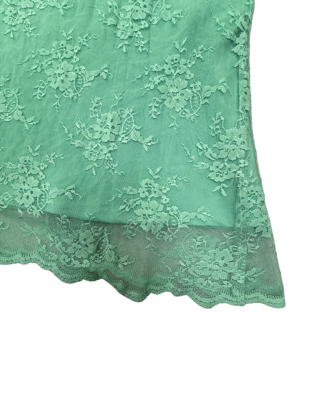 Twin-Set Simona Barbieri mintgroene kanten top maat L – made in Italy