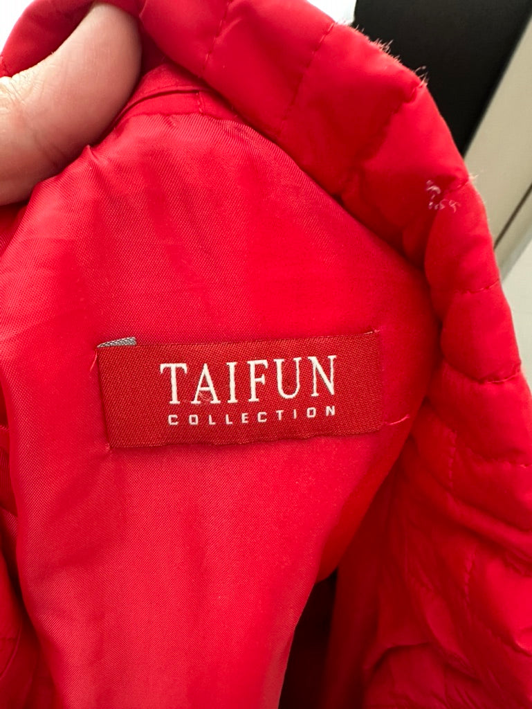 TAIFUN - Jas - rood, gewatteerd, hoge kraag - L