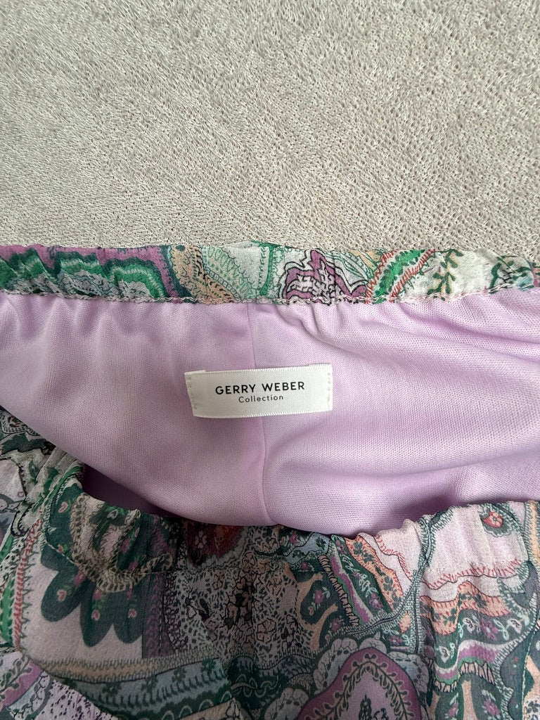 GERRY WEBER - Rok - paisleyprint, A-lijn, elastische tailleband