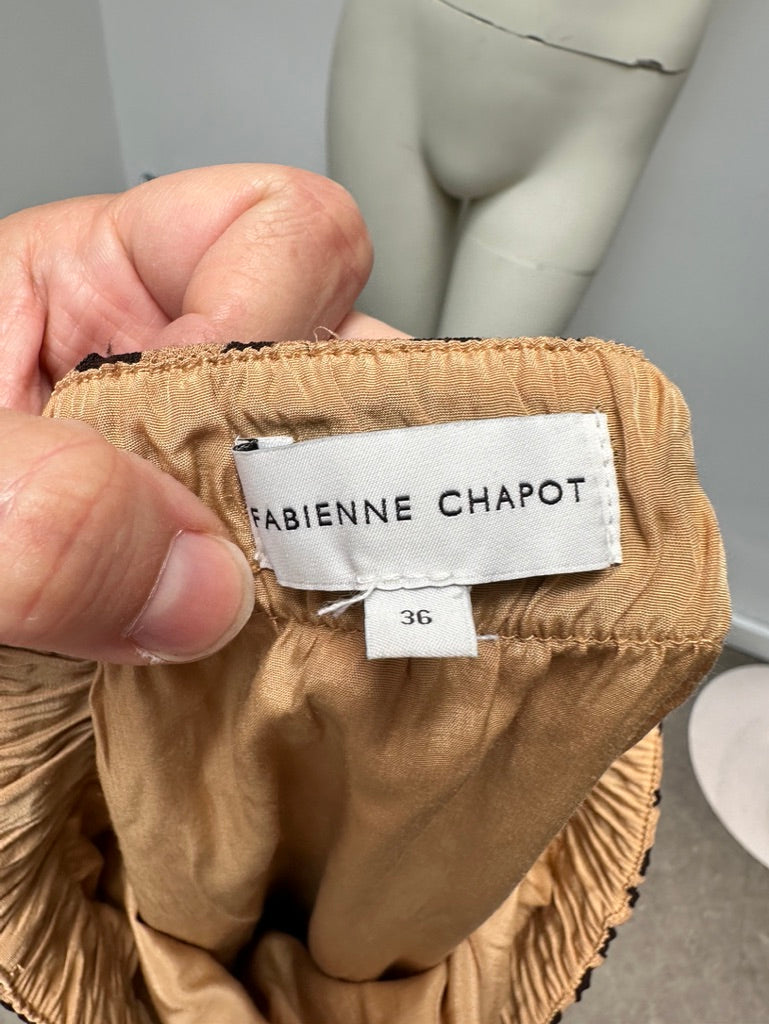 Fabienne Chapot rok in beige/bruin maat 36