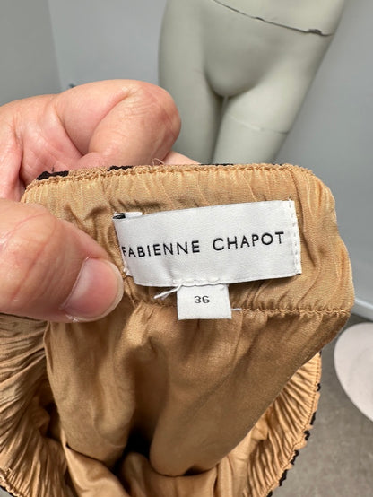 Fabienne Chapot rok in beige/bruin maat 36