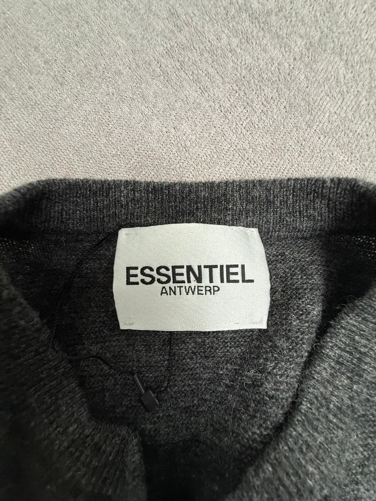 ESSENTIEL ANTWERP - Trui - grijs, ronde hals, wolmix - M