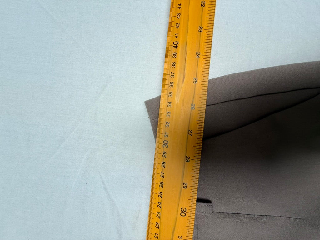 AMÉLIE & AMÉLIE - Broek - taupe, hoge taille, wijde rechte pijp - M