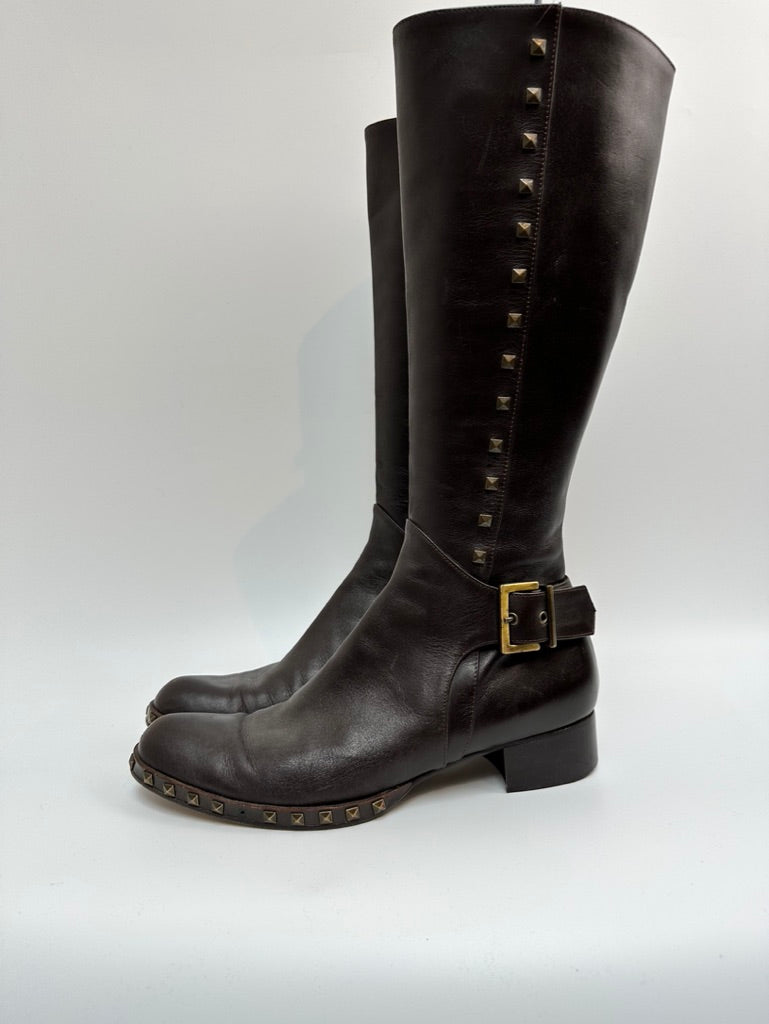 Gianfranco Ferré donkerbruine laarzen maat 38,5