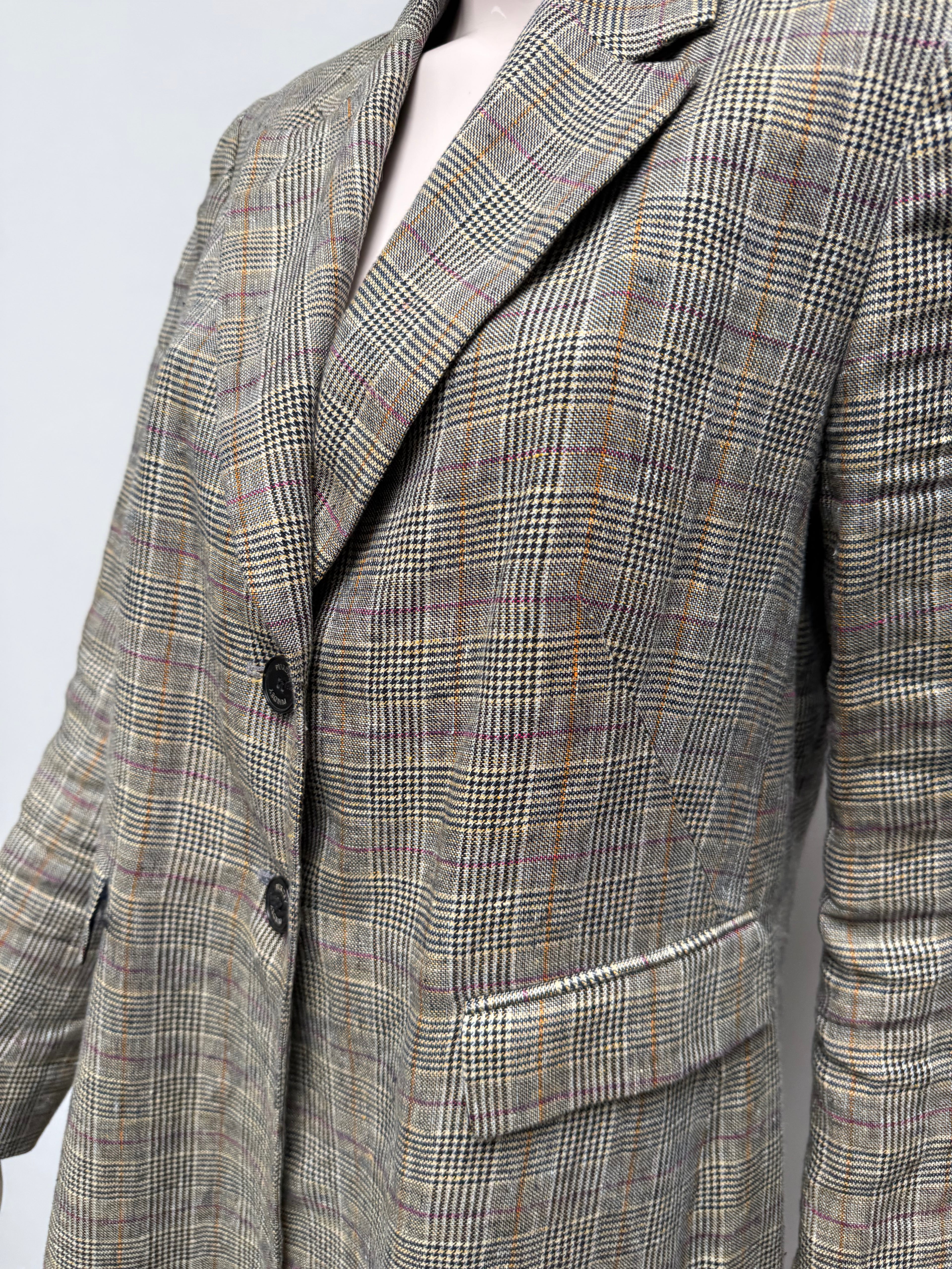 Purdey Blazer maat 42 Bruin met een ruitpatroon