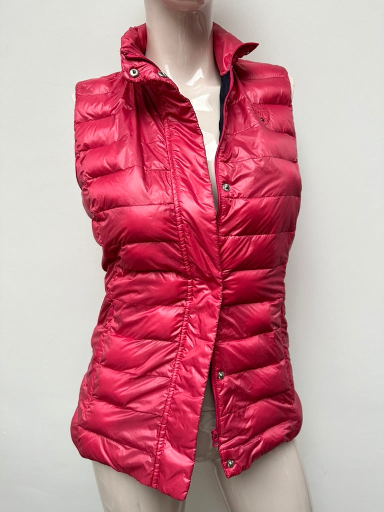 Tommy Hilfiger - Bodywarmer - roze, glanzende stof, gewatteerd - XS