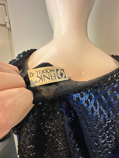 Fink Modell vintage pailletten top maat 42