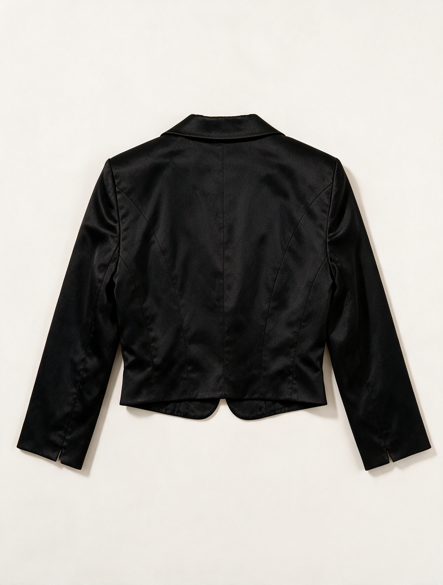 SY by Steps - Blazer - zwart, cropped model, driekwart mouwen - M