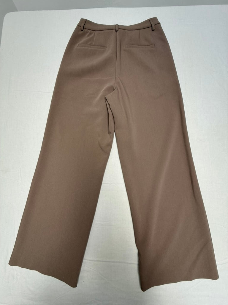 AMÉLIE & AMÉLIE - Broek - taupe, hoge taille, wijde rechte pijp - M